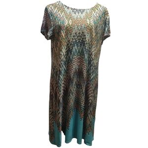 Tiana B. multi-color shift dress Size XLP Workwear, Business Casual, Home Wear!